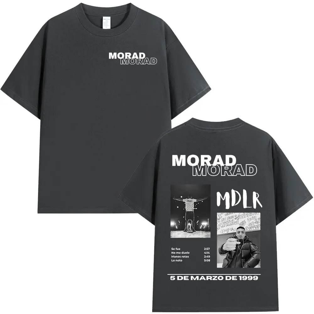 Rapper Morad MDLR Tour Album T Shirt Men's Women High Quality Cotton Tee Shirt Fashion Hip Hop Short Sleeve T-shirts Streetwear image 3