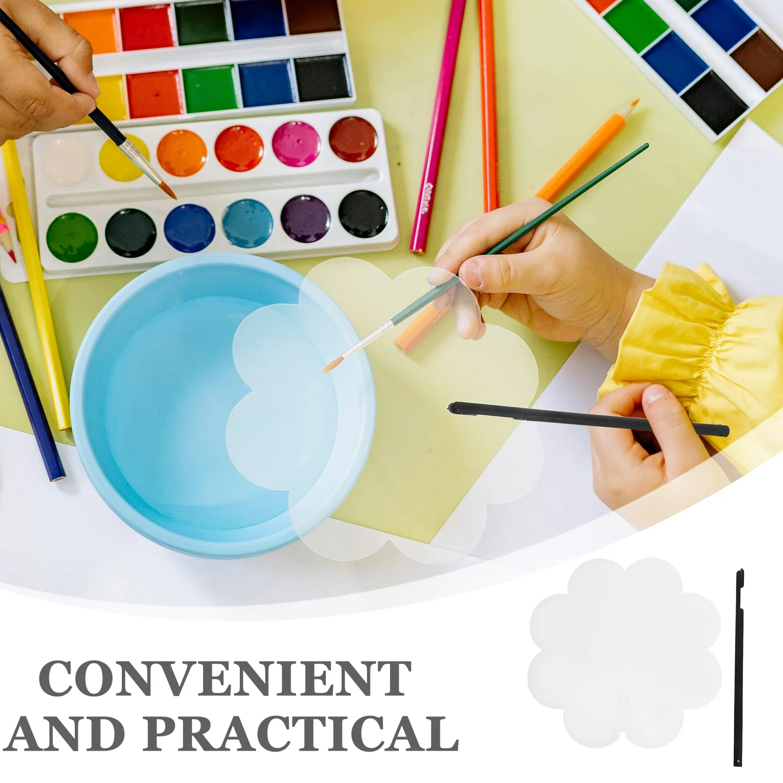 6 قطعة مراوح جيب فارغة شفافة صغيرة محمولة باليد لتقوم بها بنفسك مشروع فني للأطفال الإبداعية خربش الفضاء الصيف النشاط في الهواء الطلق الدعامة