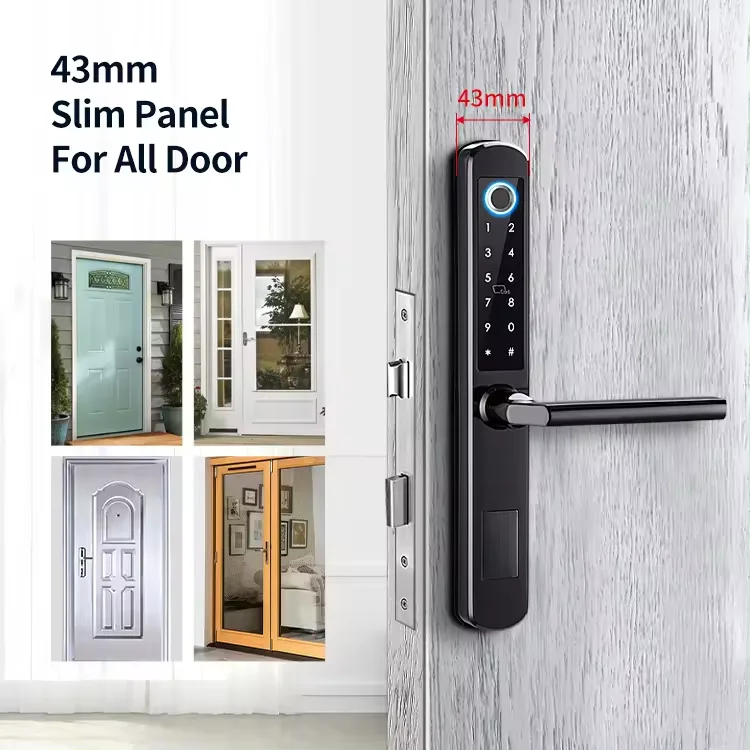 Factory Wholesale Tuya Waterproof Digital Electronic Keyless Smart Sliding Door Lock