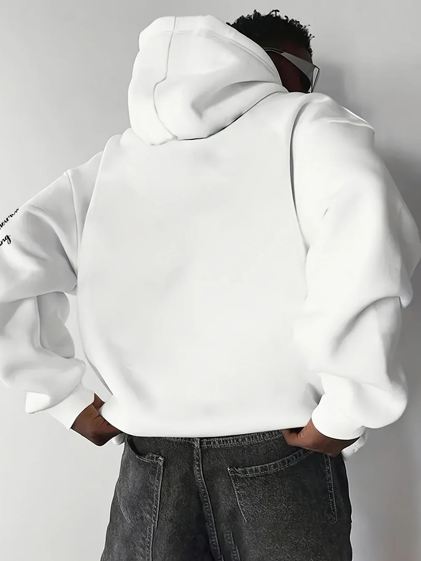 Herren Los Angeles Hoodie 100% Baumwolle Stadt-Schriftzug Grafikdruck Minimalistischer Streetwear Oversized Pullover Sweatshirt – Detail 5