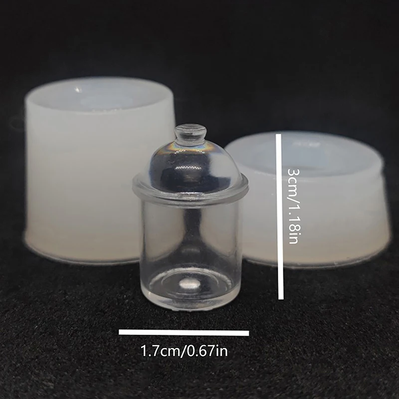 Puppenhaus Lebensmittel Jar Silikon Form Puppen Haus Mini Süßigkeiten Cookie Gläser Modell Spielzeug Puppenhaus Küche Zubehör