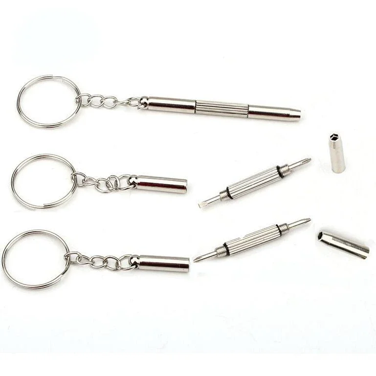 Mini-Brillen-Schraubendreher-Set 3-in-1 Brillenreparatur-Kit Multifunktionales Schraubendreher-Set für Sonnenbrillen und Uhren mit – Detail 7