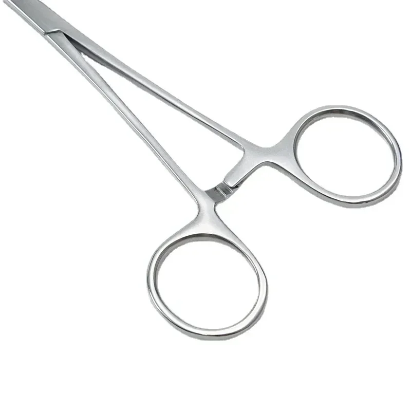 Imagem -03 - Fórceps Hemostático Ferramenta Fórceps Cirúrgico Hemostat Bloqueio Grampos Alicate de Pesca Ponta Curva e Reta 1pc Aço Inoxidável