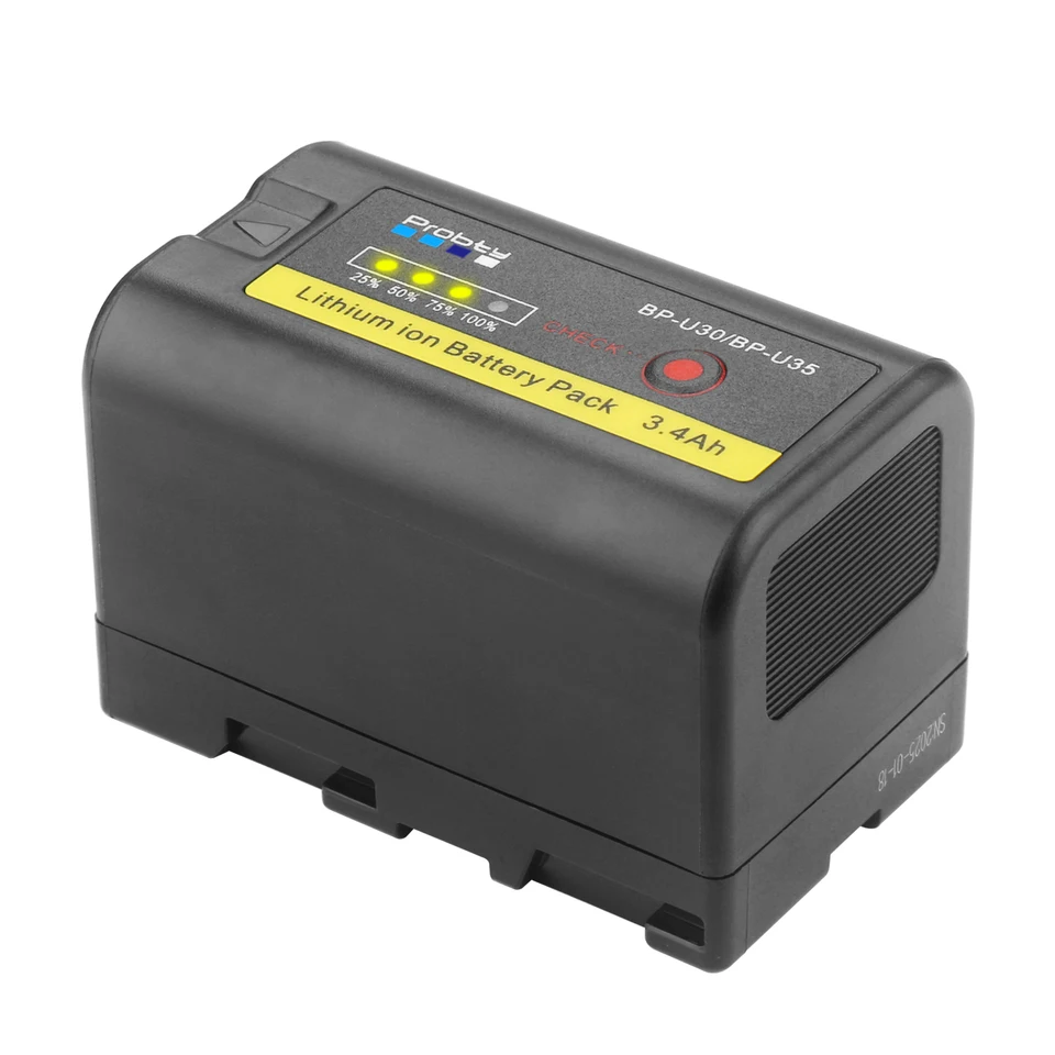 BP-U35 BP-U30 U30 Battery 3400mAh+Quick Charger for Sony PXW-FS5