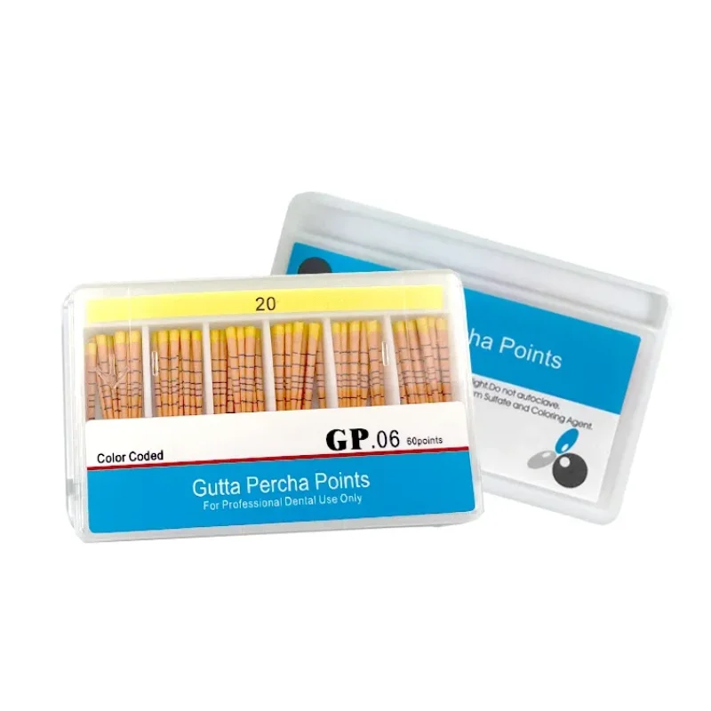 AG 5Box Dental Gutta Percha Points F1 F2 F3 F4 F5 #02 #04 #06 Dental Material Gapadent Gutta Percha Points Gutta Percha Points