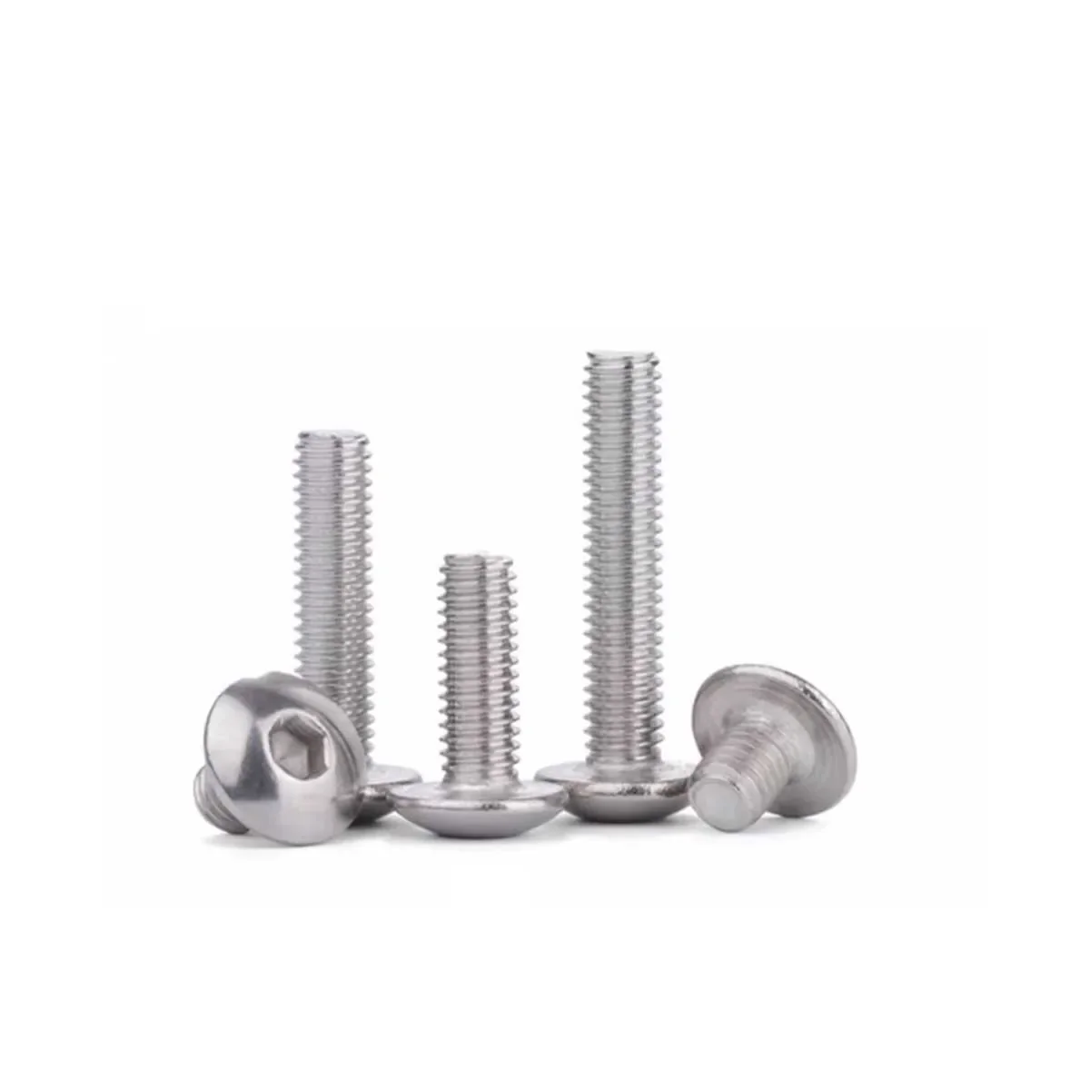 304 Stainless Steel Large Flat Head Hexagonal Screw M3M4M5M6