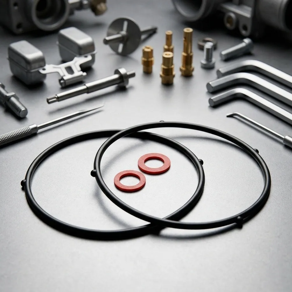 For Engine Repair Black Float Bowl Gasket Engine Gasket Replacement Part Power Tool Part Easy Installation Process