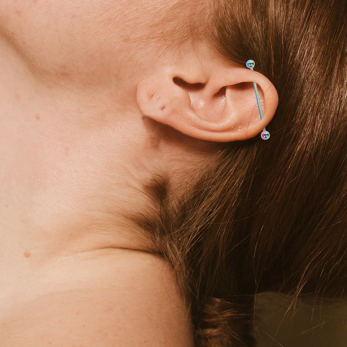 

1Set Arrow Earrings for Men Women Stainless Steel Barbell Ear Studs Industrial Piercing Jewelry Trendy Non Fade Ear Decoration