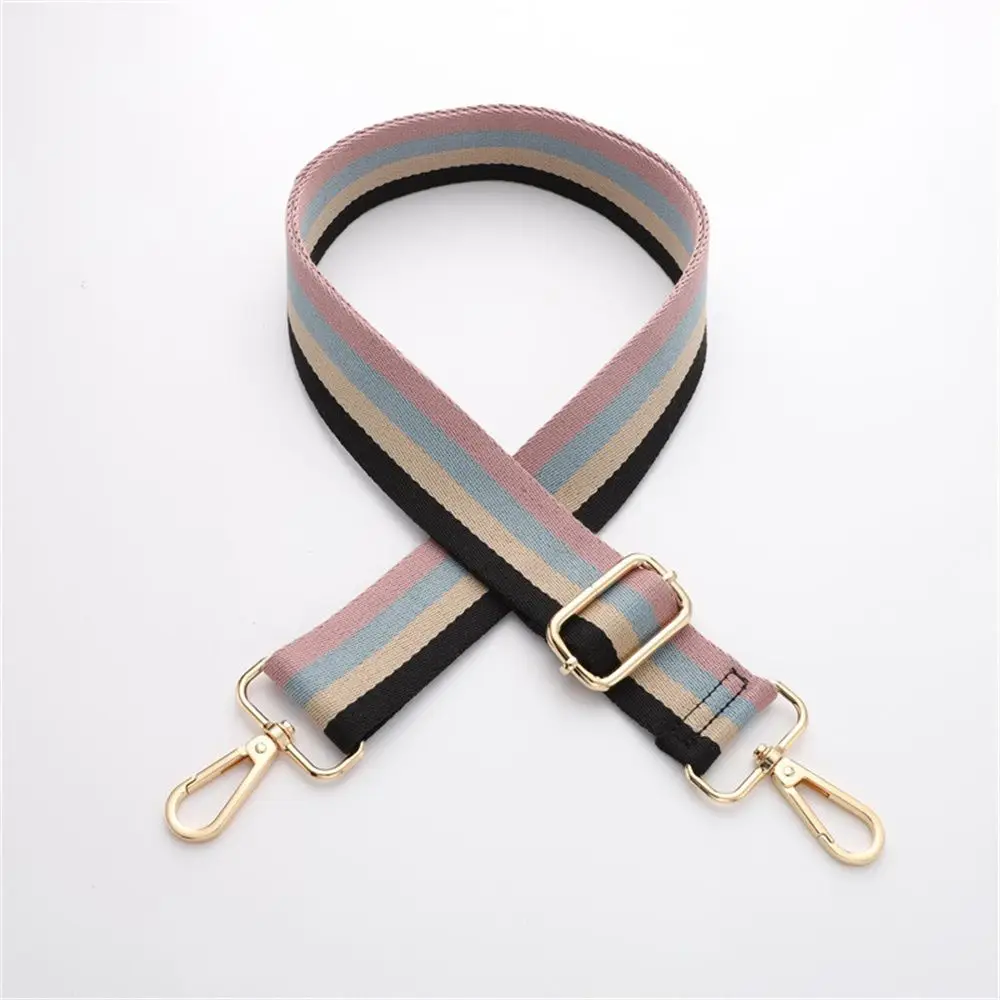 Adjustable Stripe Crossbody Wide Shoulder Bag Strap Belt WIth Metal Button Replacement Handbag Handle Bag Accessories