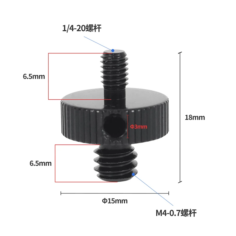 1/4 "-20 3/8-16 M6 M5 M8 M10 Stecker auf Buchse Schraube Mount Adapter für SLR Kameras Stativ Kugelkopf Konverter Fotografie Zubehör – Detail 17