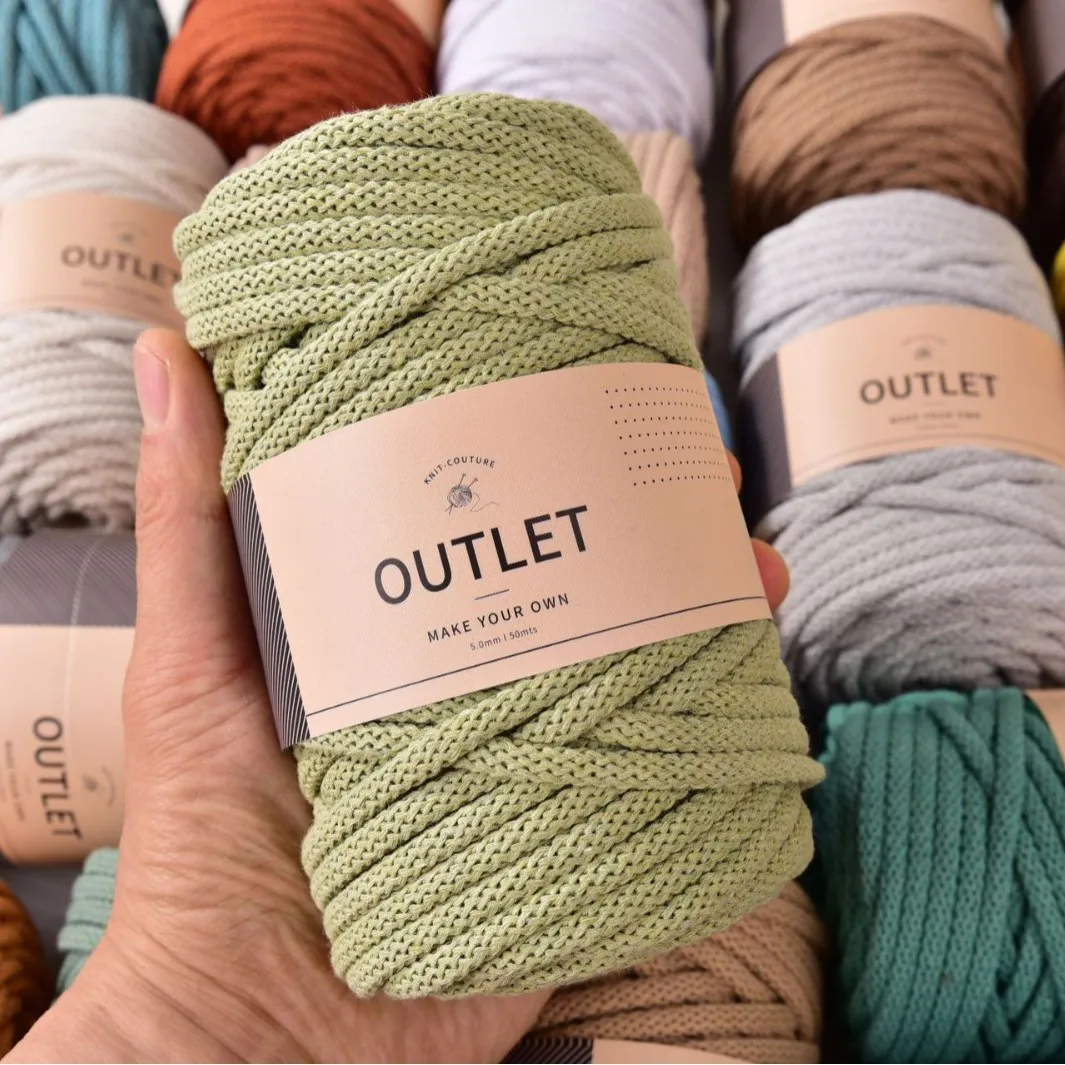 350g Pet Nest Braided Rope 5mm Thick Round Strand Cotton Rope Hand Woven Bag Storage Basket Pillow Cushion DIY Material