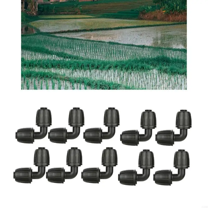 Pack of 20 Reusable Elbow Fittings for Efficient Water Distribution in Gardens C5AD