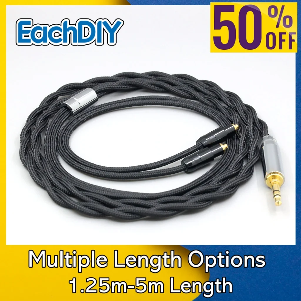 

Nylon Pure Silver Palladium + Graphene Gold Shield 2 Core HIFI Cable For Shure SRH1440 SRH1840 SRH1540 Headset 8309