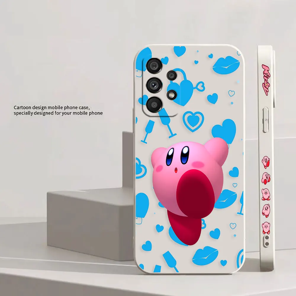 Милый розовый чехол для телефона Star K-Kirby для Samsung A91 A14 A73 A72 A71 A53 A52 A51 A42 A33 A32 A23 A22 A21S A22S 4G