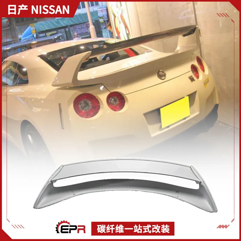 

Подходит для модифицированных деталей Nissan Ares GTR R35, модель Amuse, спойлер с фиксированным ветровым крылом, большое заднее крыло из углеродного волокна GT