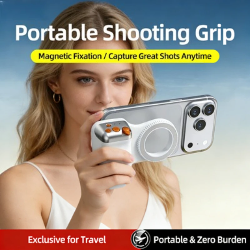 

New Magnetic Camera Helper Portable Camera Handle Bluetooth Zoom Camera with switchable lens Handheld stabilizer