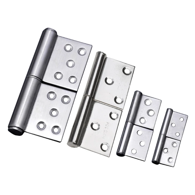 1 Set Stainless Steel Hinge Aluminum Alloy Door Removable Loose Leaf Bathroom Folding Door Door Hinge Dropsale