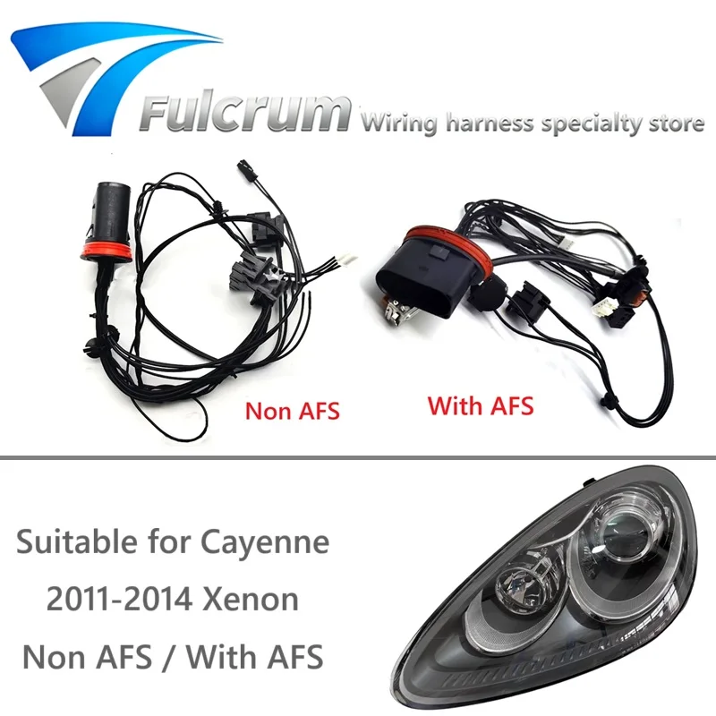 

Headlight wiring harness internal wire harness plug wiring harness assembly Non AFS and with AFS for Porsche Cayenne 2011-2014