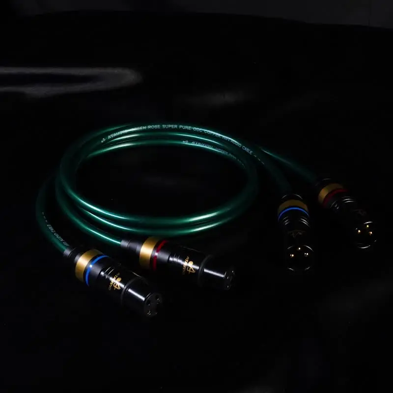 Neues Upgrade-HiFi-XLR-Audiokabel, OCC-beschichtetes Silber mit doppelter Abschirmung, geräuschfreies 2XLR-Steckerkabel für Mischmikrofon