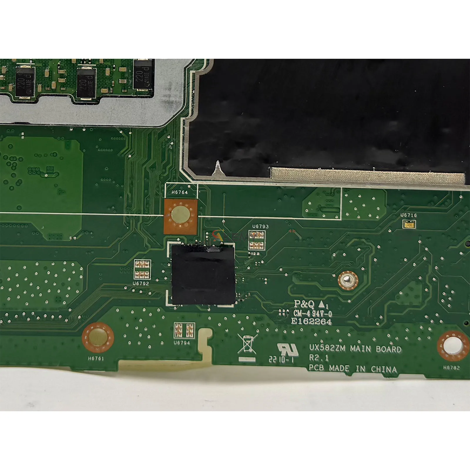 UX582ZM Laptop Motherboard For ASUS ZenBook UX582ZW UX582 UX582ZM UX5100ZM UX5100ZW UX5100Z Mainboard With 12th Gen i5 i7 i9 stk