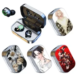 Tokyo Revengers Action Manjiro Sano Anime Print Bluetooth Wireless Headphones Travel Portable In-Ear Bluetooth Headphones