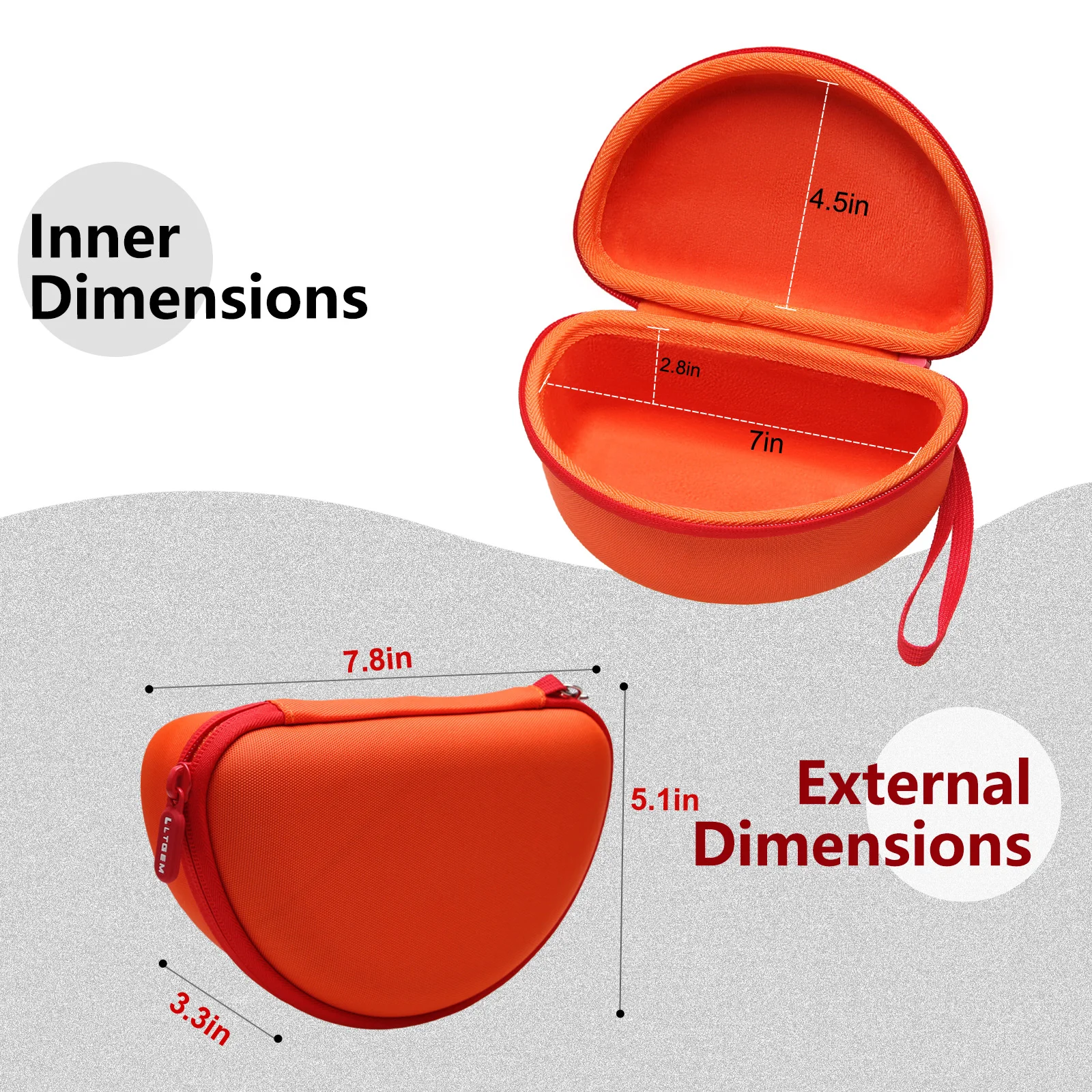 LTGEM Safety Glasses Case for Dewalt DPG82/DPG82-11/DPG82-11C/DPG82-11D/DPG82-21/DPG82-21C/DPG82-21D/DPG84