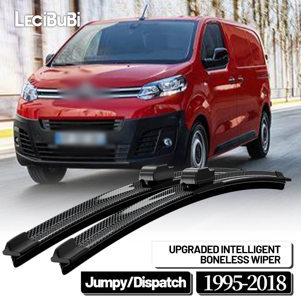 

Для Citroen Jumpy Dispatch 1995-2018 2007 2009 2015 2016 2017 2 шт. щетки стеклоочистителя переднего стекла дворники из углеродного волокна