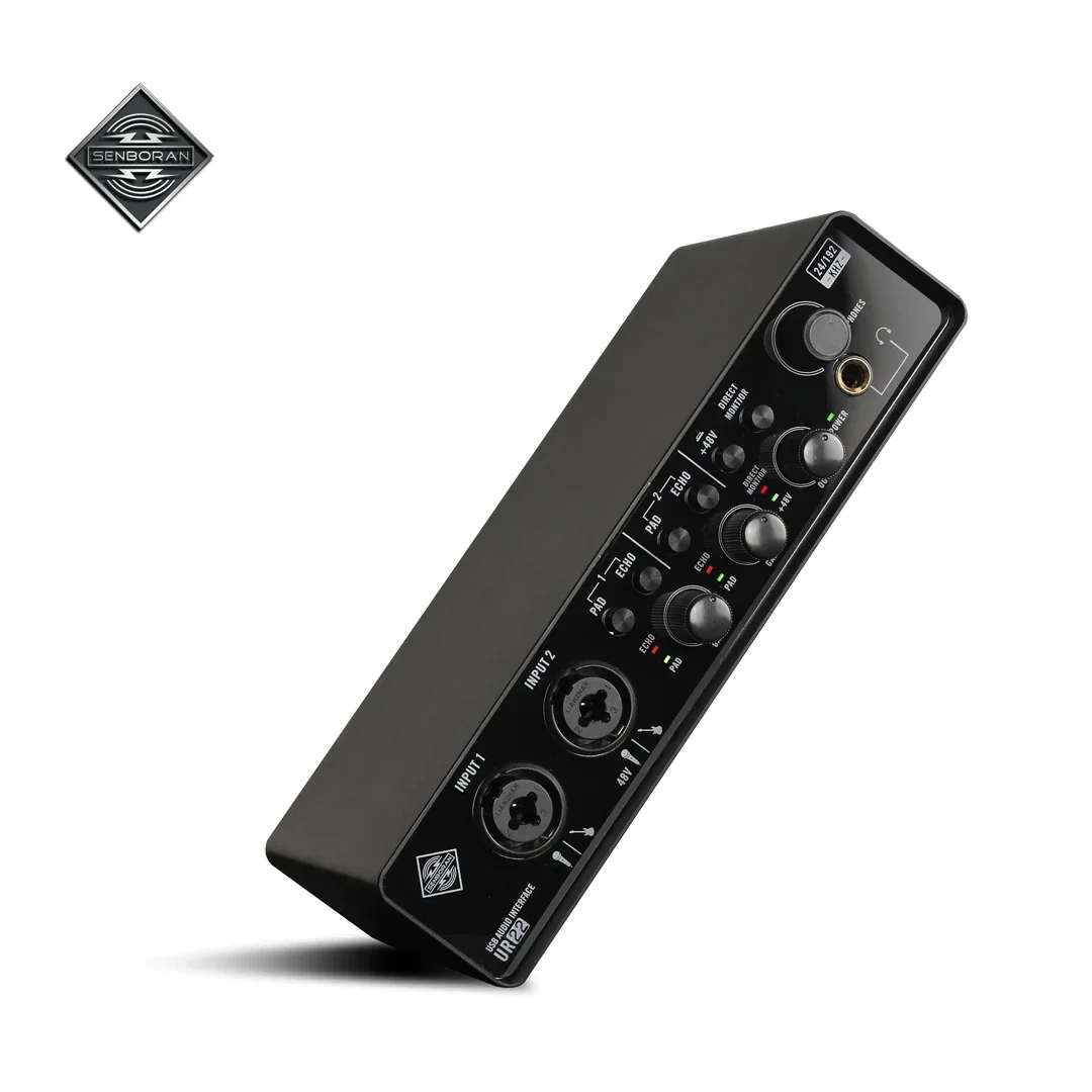 

Профессиональный 24-битный аудиоинтерфейс 192 кГц с USB, XLR-микшером для микрофона и звуковой картой для гитарного усилителя для студийной записи