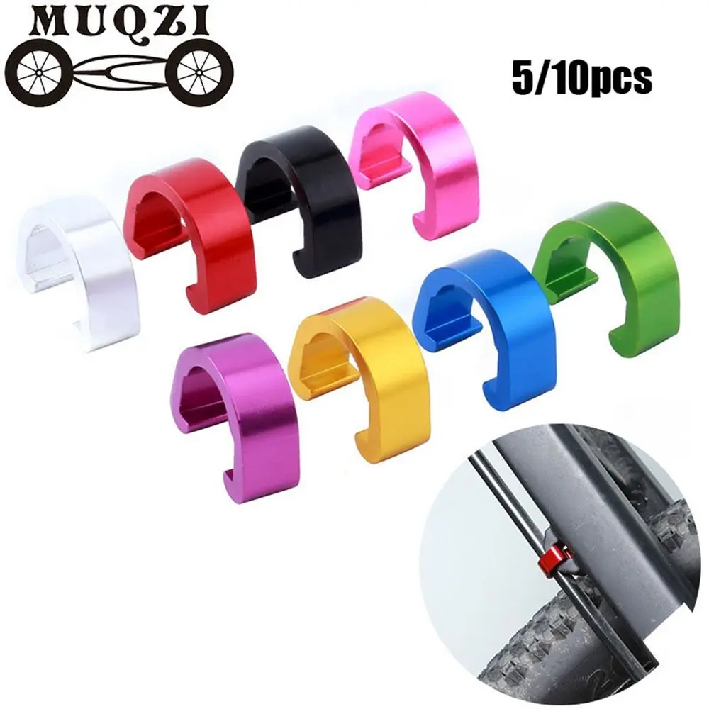 8 Colors Bicyle Housing Hose Outdoor MTB Bike Brake Cable/Line Buckles Derailleur Lines Case C-buckle Clasps C Shape Clips