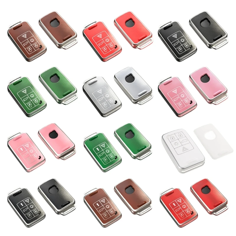 TPU Car Key Case Compatible for S80 XC60 Remote Exquisite Shell Auto Accessories Vehicle for Smart Key