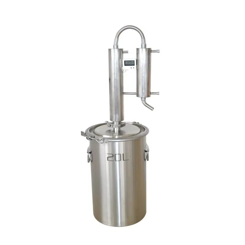 آلة تقطير الزيوت العطرية النقية الندى الخمور النبيذ الفاكهة معدات تخمير الفولاذ المقاوم للصدأ شبه التلقائي