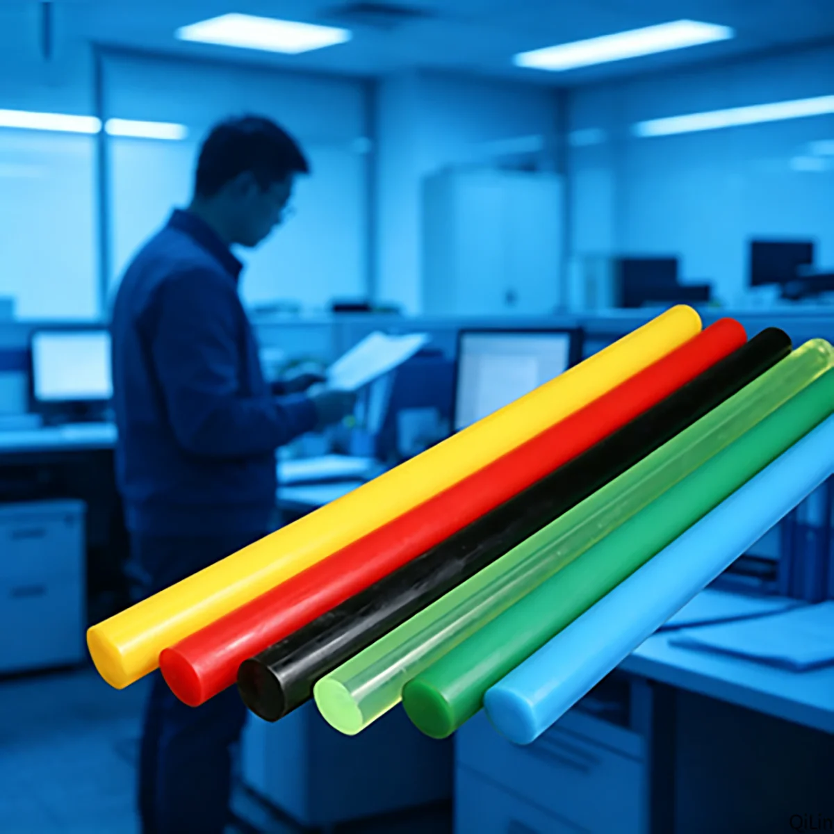 Solid PU Polyurethane Rod Wear-Resistant Polyurethane Bar Elastic Plastic Rod for Industrial DIY