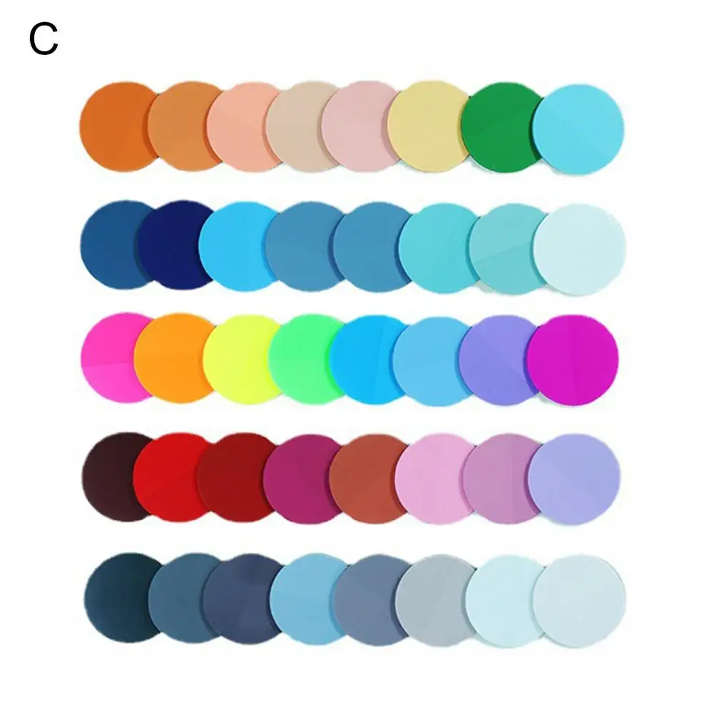 ملاحظات لاصقة شفافة مضادة للماء ، منصات ، الكتابة على نحو سلس ، تصميم دائري ، شفاف ، مكتب ، اللوازم المدرسية