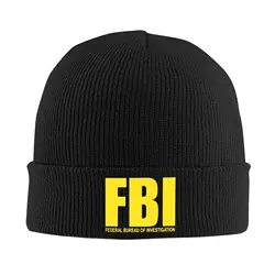 Swat F-FBI Logo Letter Knitted Hat for Women Men Beanies Autumn Winter Hip Hop Hat Acrylic American Organization Casual Cap