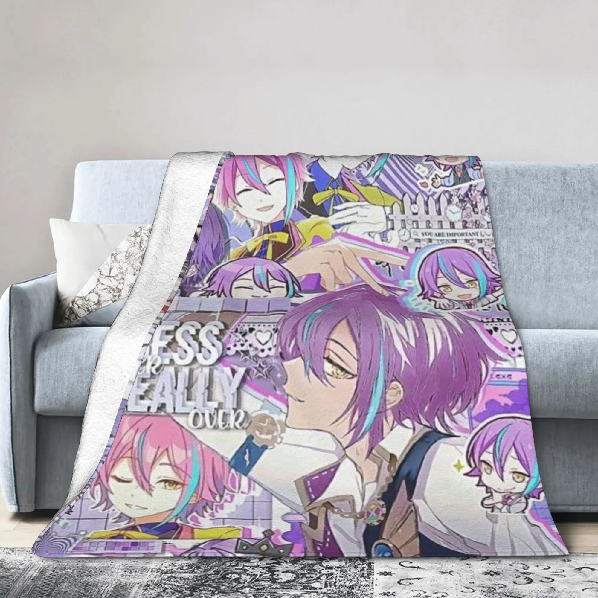Funny Rui Kamishiro Blankets Super Soft Flannel Wonderlands x Showtime Cozy Throw Blankets Machine Washable