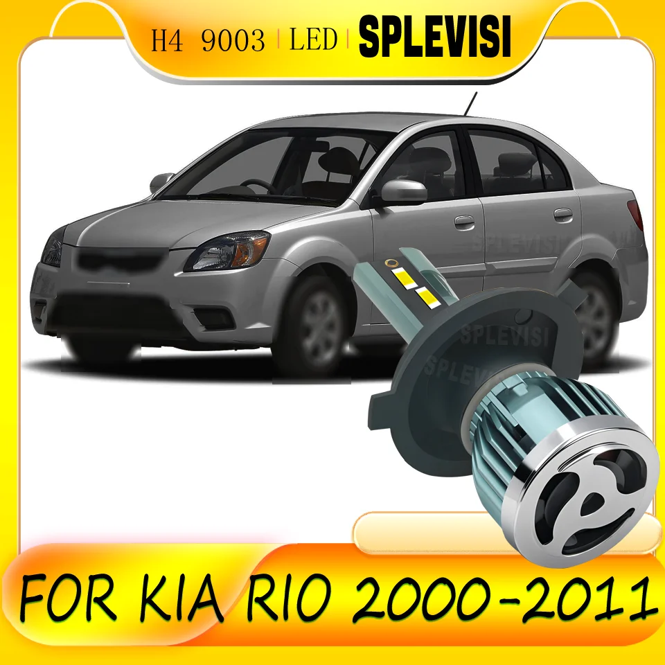 

H4 IP68 Waterproof Rating Upgraded High Low Beam LED Headlight Bulbs For Kia Rio 2000 2001 2002 2003 2004 2005 2006 2007-2011