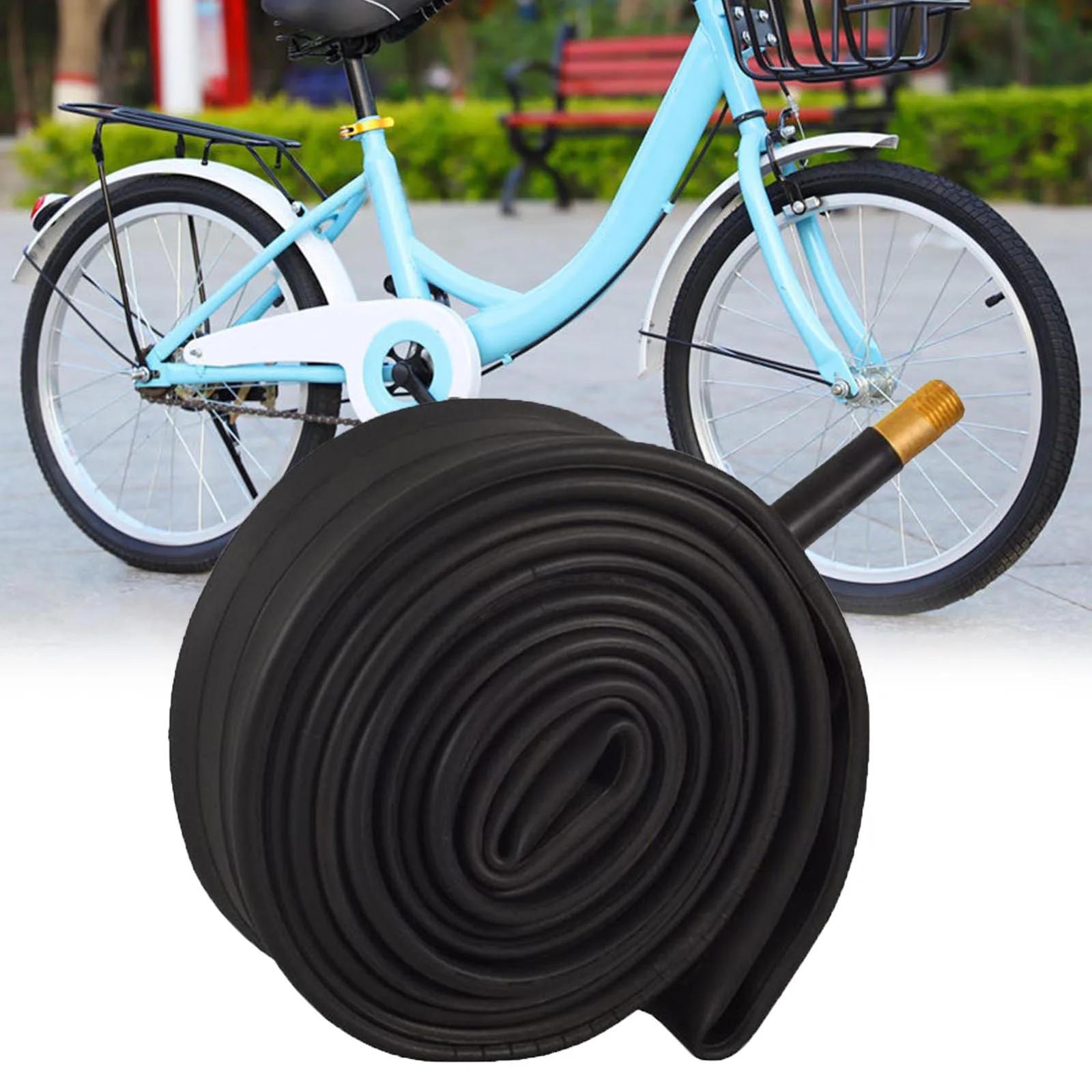 

High Quality Bike Inner Tube AV Valve Above 8MPA Black Butyl Rubber 18x1.75-2.125 Inch Children\\'s Bike E-Bike