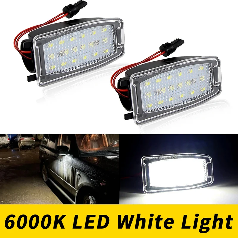 2Pcs LED Under Side Mirror Lamp Puddle Light For Land Rover Discovery Freelander LR2 LR3 LR4 Range Rover Sport L322 Accessories