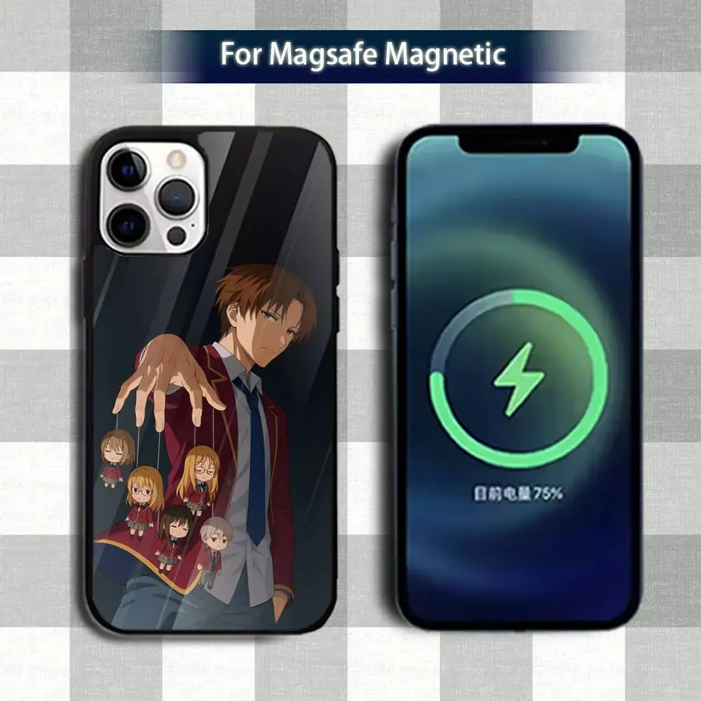 Funda de teléfono Classroom Of T-The Elite-es para iPhone 13,12,15,17,11,16,14,Pro,Max,Plus,Mini,Magsafe,funda de carga inalámbrica magnética