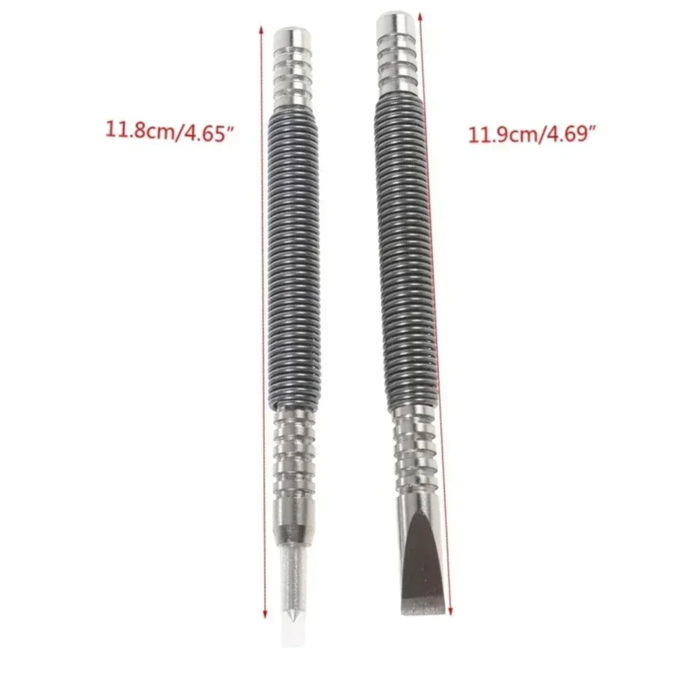 2 stücke Hammerless Nagel Set Hammer Zentrum Löcher Punch Frühling Werkzeug 1/8 5/16 Geladen Markierung Metall Holz Bohrer Tür pin Entfernung