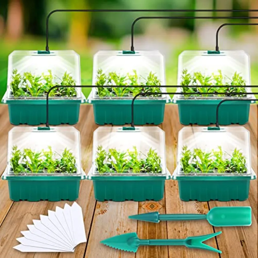 Seed Starter Tray with Light, - Humidity Dome Kit ulasan dan harga