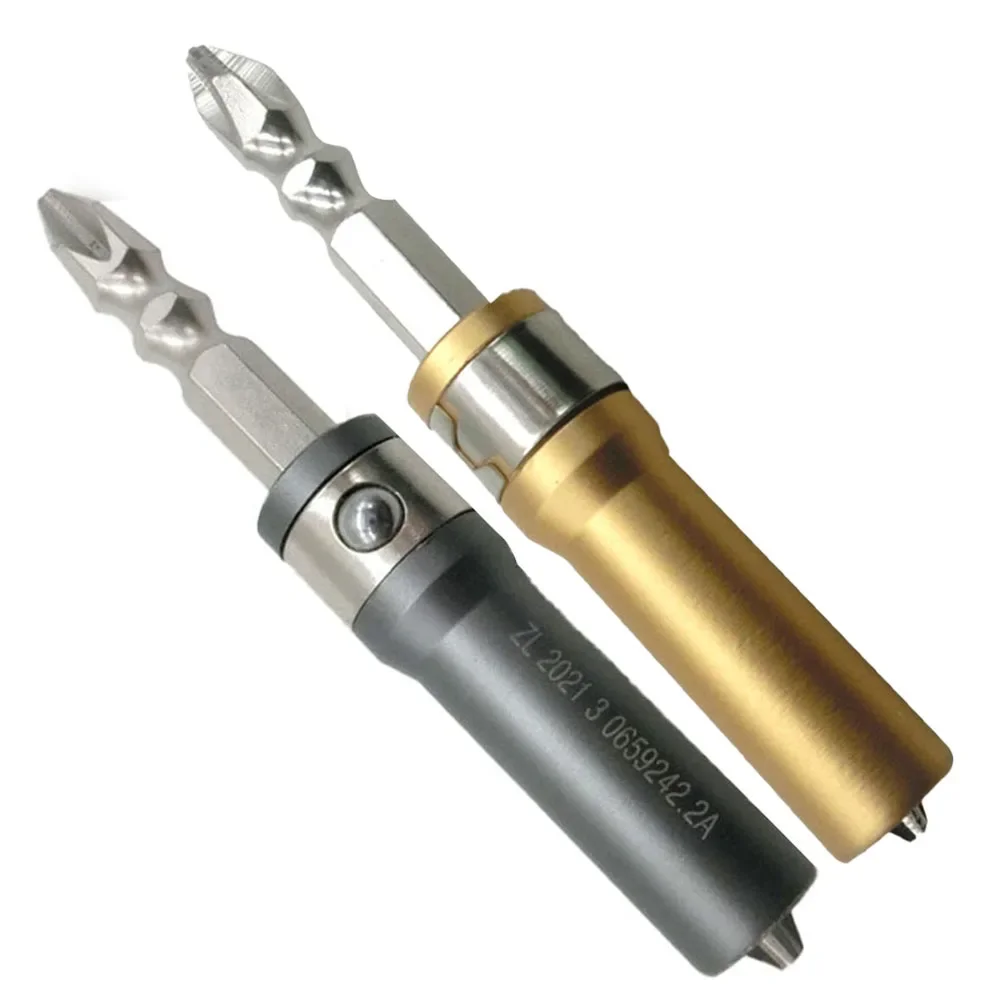2 In1 Screwdriver And Extension Rod Magnetic Cross Screwdriver Holder Quick Installation Screw Sleeve Connecting Rod