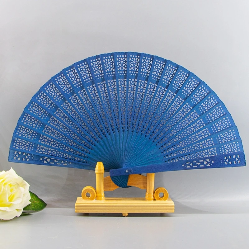

5PCS Handheld Wedding Fans Folding Fragrant Hand Fans for Cultural Performances Gift K2WE