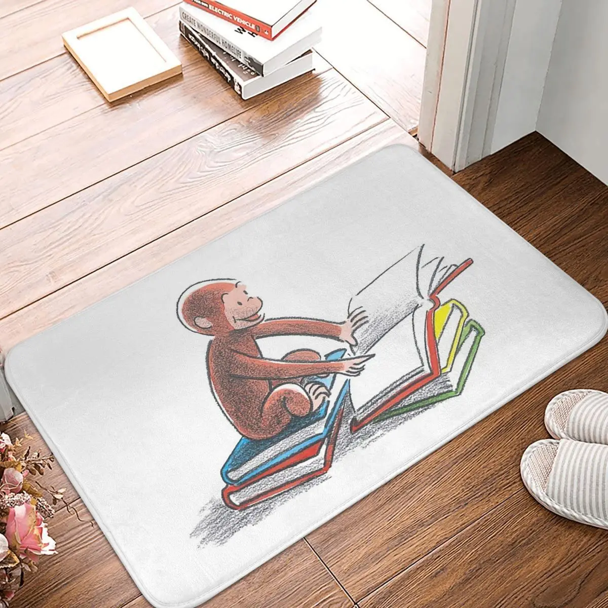 Curious George Doormat Kitchen Entrance Home Floor Mat Non-slip Carpet Rug for Living room Footpad Mats