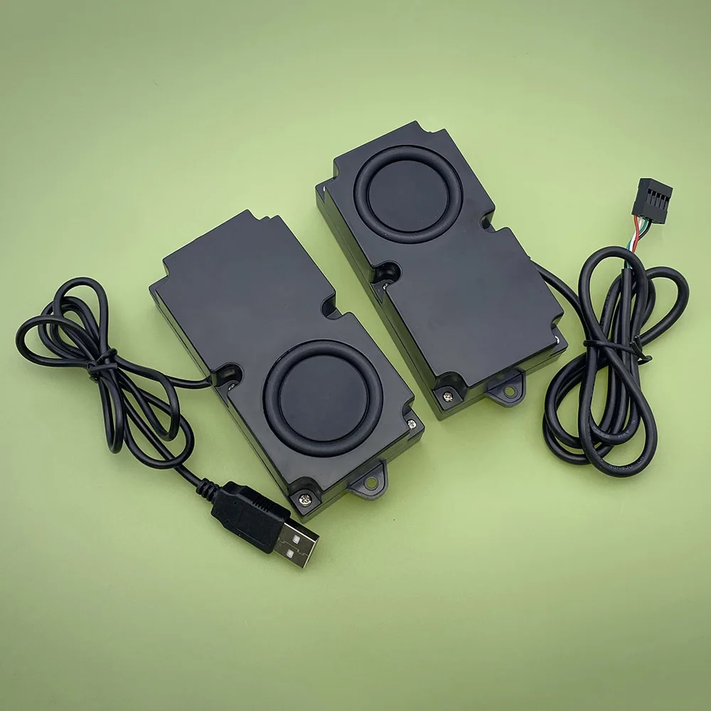 5 واط حالة الكمبيوتر المدمج في الصوت سطح المكتب مكبرات الصوت مكبرات الصوت USB كارت الصوت مكبرات الصوت اللوحة الأم 9pin المكونات USB خط التوصيل مضخم الصوت