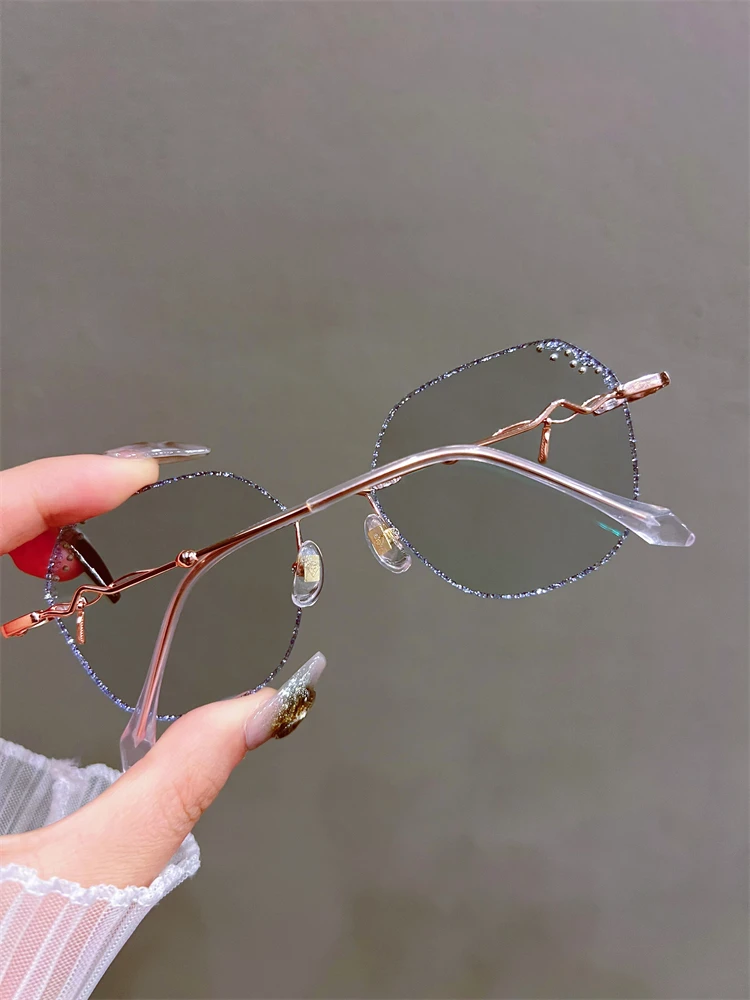 Anti Blau Licht Blockieren Gläser Frauen Hohe Klare Linse Myopie Brillen Mode Astigmatismus Optische Brillen Rahmen – Detail 17