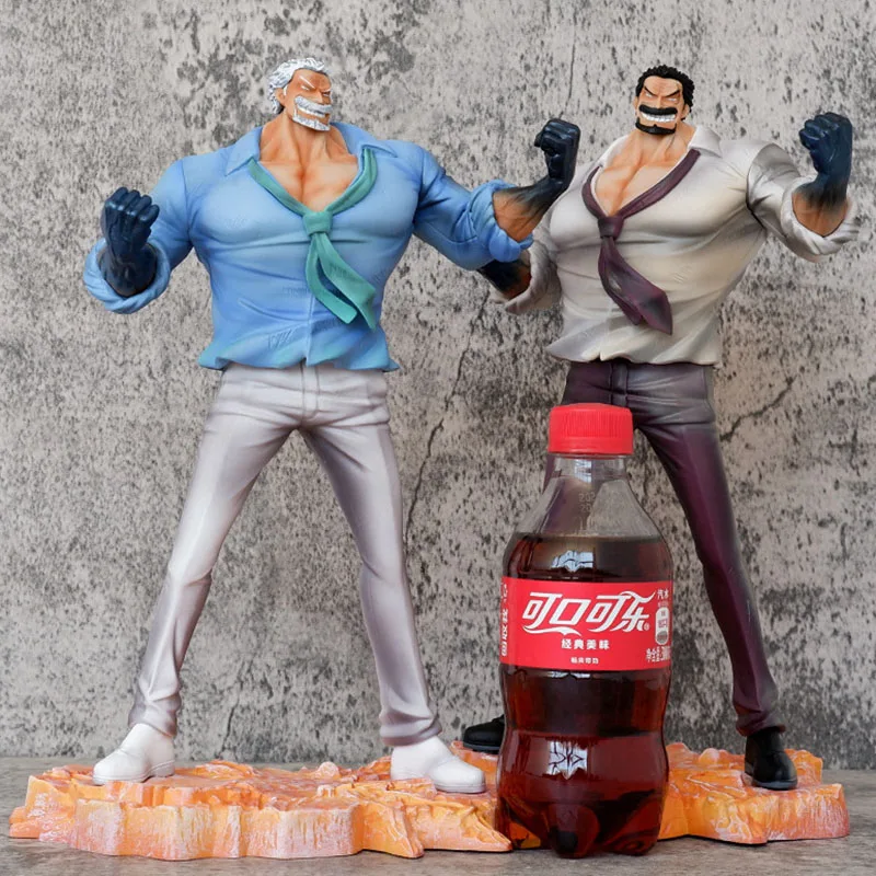 Figura de ação de uma peça 29.5cm macaco d kapu figuras mangá estatueta anime uma peça garp gk estátua modelo ornamentos brinquedos presente