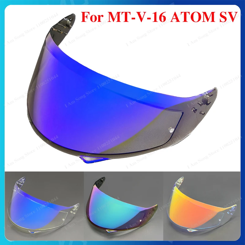 

Motorcycle Helmet Lens For MT-V-16 ATOM SV Anti-UV Dustproof Windproof High Transmittance Helmet Visor Replacement Helmet Visors