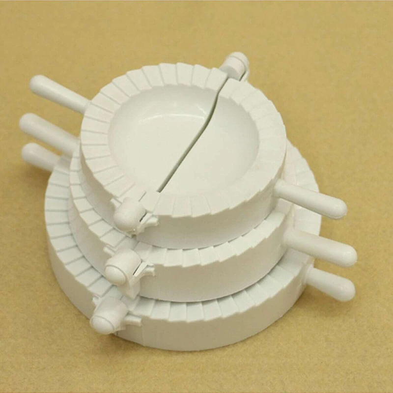 3pcs 7cm/8cm/10cm Manual Dumpling Maker Plastic Mold Set Quick Dumpling Making Tool Kitchen Household Tools Dumpling Clip TMZ