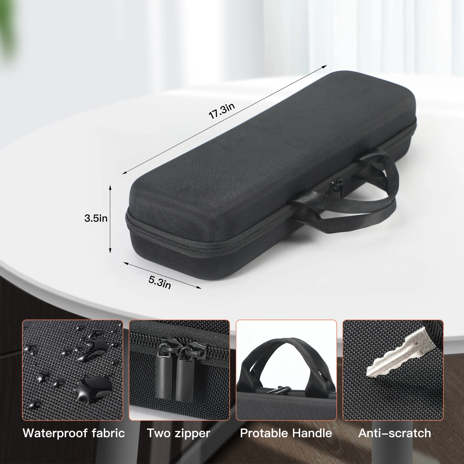 

Жесткий чехол для переноски, противоударная дорожная сумка, водонепроницаемая, устойчивая к царапинам, с сетчатой сумкой для выпрямителя волос Dyson Corrale HS03